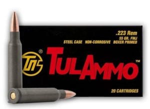 Tula .223 REM 55GR FMJ Non-Corrosive 20 Round Box